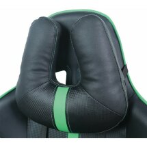 Кресло компьютерное BRABIX &quot;GT Carbon GM-120&quot;, две подушки, экокожа, черное/зеленое, 531929
