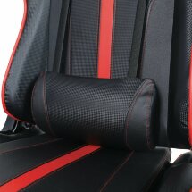 Кресло компьютерное BRABIX &quot;GT Carbon GM-120&quot;, две подушки, экокожа, черное/красное, 531931