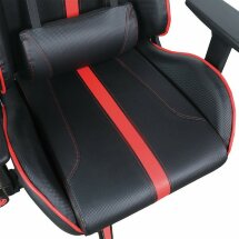 Кресло компьютерное BRABIX &quot;GT Carbon GM-120&quot;, две подушки, экокожа, черное/красное, 531931