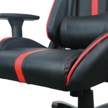 Кресло компьютерное BRABIX &quot;GT Carbon GM-120&quot;, две подушки, экокожа, черное/красное, 531931