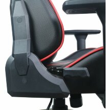 Кресло компьютерное BRABIX &quot;GT Carbon GM-120&quot;, две подушки, экокожа, черное/красное, 531931