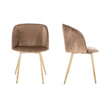 Стул на металлокаркасе Sofas коричневый