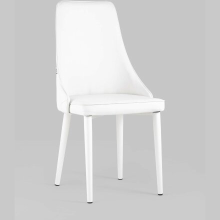 Стул Stool Group Луис экокожа белый ножки металл белые 