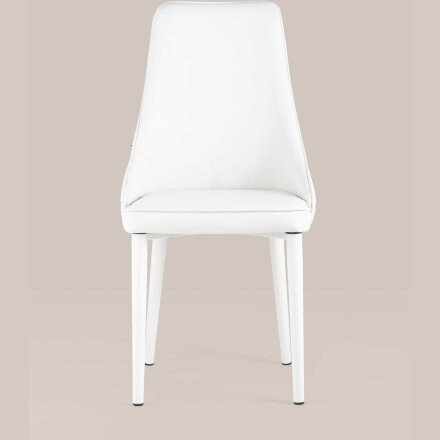 Стул Stool Group Луис экокожа белый ножки металл белые 