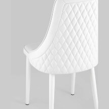 Стул Stool Group Луис экокожа белый ножки металл белые