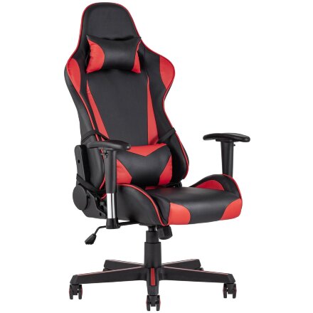 Кресло игровое TopChairs Racer черно-красное 