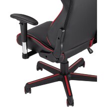 Кресло игровое TopChairs Racer черно-красное