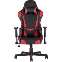 Кресло игровое TopChairs Racer черно-красное
