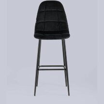 Стул барный Stool Group Тейлор велюр черный ножки металл черные