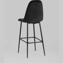 Стул барный Stool Group Тейлор велюр черный ножки металл черные