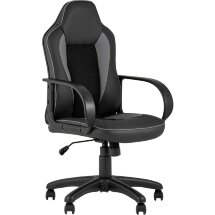 Компьютерное кресло Stool Group игровое Кратос экокожа черный/серый крестовина пластик
