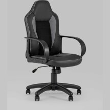 Компьютерное кресло Stool Group игровое Кратос экокожа черный/серый крестовина пластик