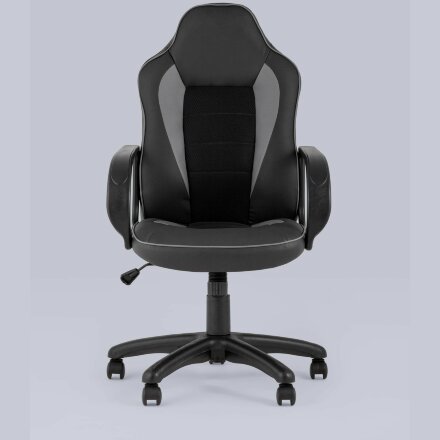 Компьютерное кресло Stool Group игровое Кратос экокожа черный/серый крестовина пластик 