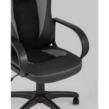 Компьютерное кресло Stool Group игровое Кратос экокожа черный/серый крестовина пластик
