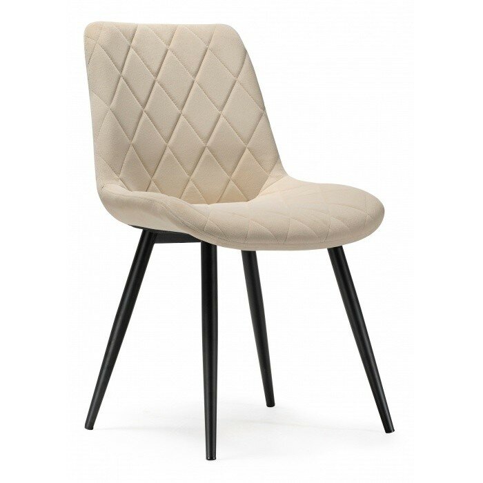 Стул на металлокаркасе Fox beige / black Стул на металлокаркасе Fox beige / black