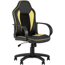 Компьютерное кресло Stool Group игровое Кратос экокожа черный/жёлтый крестовина пластик