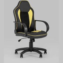 Компьютерное кресло Stool Group игровое Кратос экокожа черный/жёлтый крестовина пластик