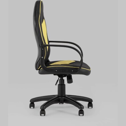 Компьютерное кресло Stool Group игровое Кратос экокожа черный/жёлтый крестовина пластик 