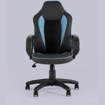 Компьютерное кресло Stool Group игровое Кратос экокожа черный/синий крестовина пластик