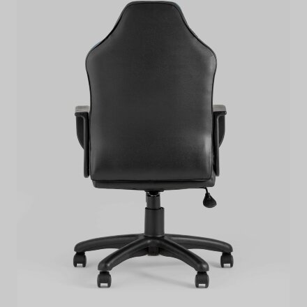 Компьютерное кресло Stool Group игровое Кратос экокожа черный/синий крестовина пластик 