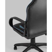 Компьютерное кресло Stool Group игровое Кратос экокожа черный/синий крестовина пластик
