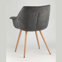 Стул Stool Group Джулиан темно-серый обивка плотная ткань, металлические ножки