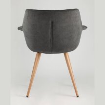 Стул Stool Group Джулиан темно-серый обивка плотная ткань, металлические ножки