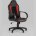 Компьютерное кресло Stool Group игровое Кратос экокожа черный/красный крестовина пластик 