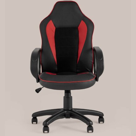 Компьютерное кресло Stool Group игровое Кратос экокожа черный/красный крестовина пластик 