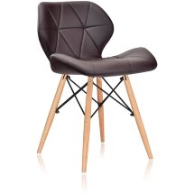 Стул Stool Group Butterfly, коричневый обивка экокожа ножки массив дерева