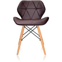 Стул Stool Group Butterfly, коричневый обивка экокожа ножки массив дерева