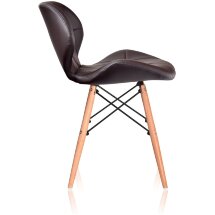 Стул Stool Group Butterfly, коричневый обивка экокожа ножки массив дерева