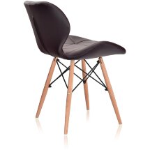 Стул Stool Group Butterfly, коричневый обивка экокожа ножки массив дерева
