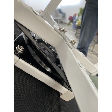 Стул MAVERICK 360 град. поворот. BLUVEL-03 LIGHT GREY, велюр/ белый каркас, М-City 