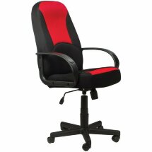 Кресло офисное BRABIX &quot;City EX-512&quot;, ткань черная/красная, TW, 531408