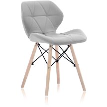 Стул Stool Group Butterfly, серый обивка экокожа ножки массив дерева
