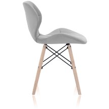 Стул Stool Group Butterfly, серый обивка экокожа ножки массив дерева
