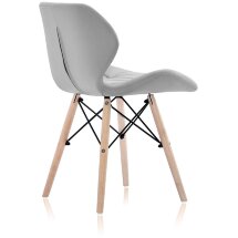Стул Stool Group Butterfly, серый обивка экокожа ножки массив дерева