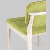 Комплект из двух стульев Stool Group FROST салатовый обеденный деревянный массив гевеи цвет беленый дуб