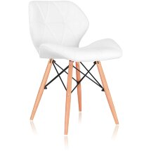 Стул Stool Group Butterfly, белый обивка экокожа ножки массив дерева