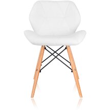 Стул Stool Group Butterfly, белый обивка экокожа ножки массив дерева
