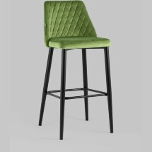Стул барный Stool Group Диего велюр травяной ножки металл черные