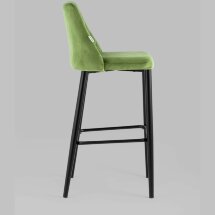 Стул барный Stool Group Диего велюр травяной ножки металл черные