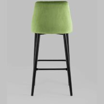 Стул барный Stool Group Диего велюр травяной ножки металл черные