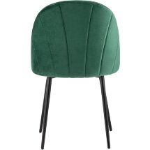 Стул Stool Group Логан велюр зелёный ножки металл черные