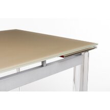 Стол стеклянный S 302T бежевый