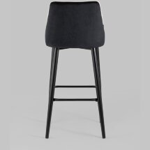Стул барный Stool Group Коби велюр черный ножки металл черные