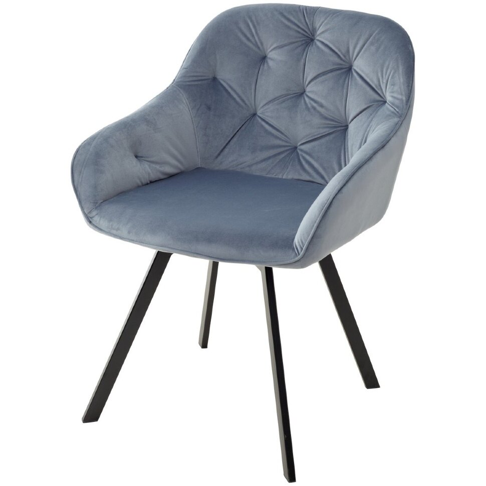 Стул GALE BLUVEL-06 BLUE поворот.360 град., велюр М-City 