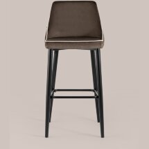 Стул барный Stool Group Коби велюр коричневый ножки металл черные