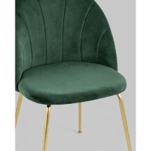 Стул Stool Group Kiwi Gold, зеленый обивка велюр ножки металлические золотые